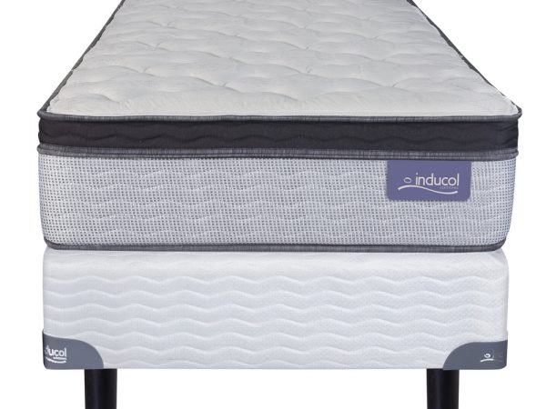 CONJUNTO  INDUCOL POCKET FIRM 0.90 X 1.90 MTS + ALMOHADA DE REGALO