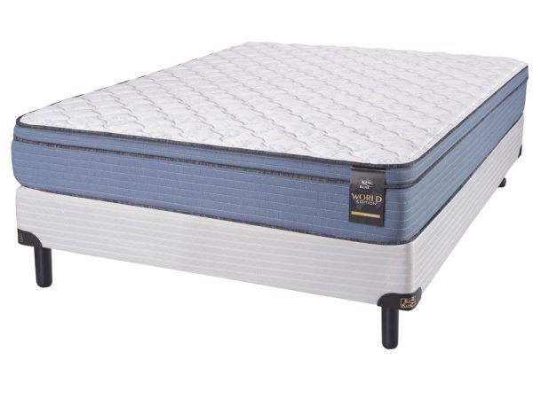 CONJUNTO KING KOIL ASPEN 1.50 X 1.90 MTS+ ALMOHADAS DE REGALO