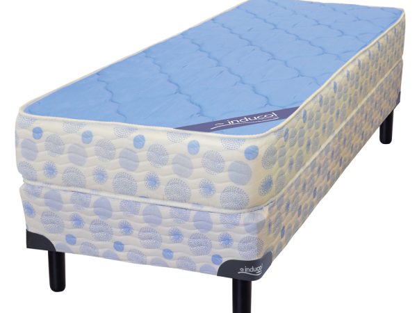 CONJUNTO INDUCOL JUBILO AZUL 80X190-20CM Alto