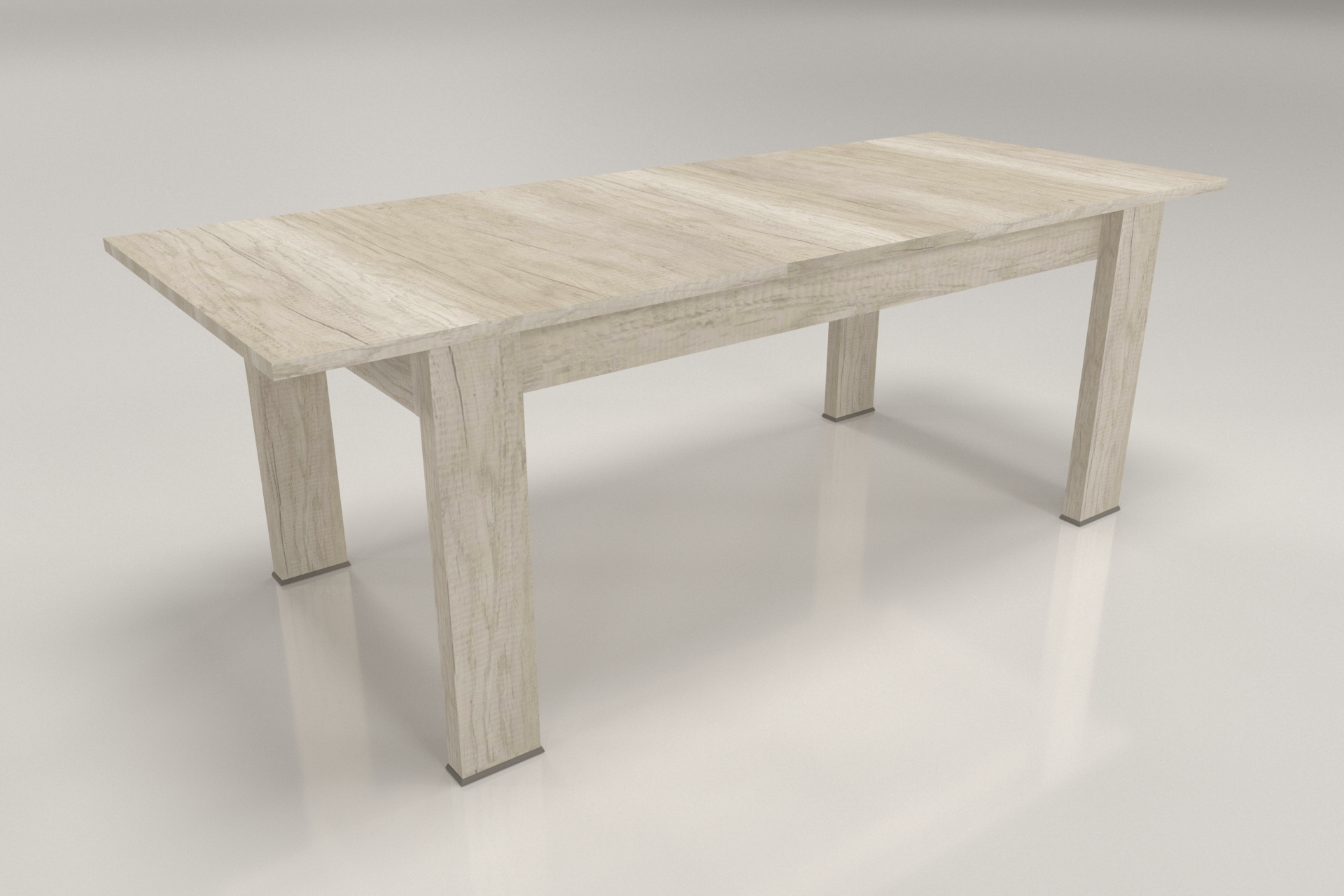 11 Mesa Capri extensible melamina Helsinky fondo blanco