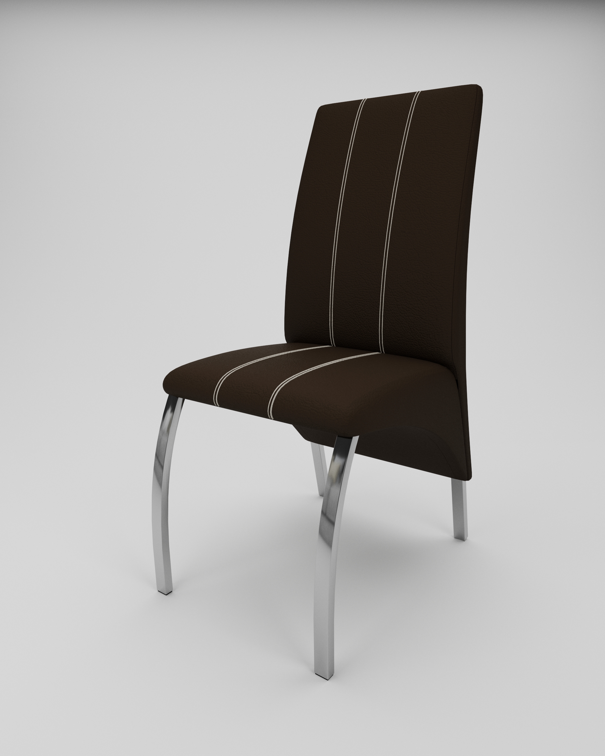 SILLA GABBIANO ECO CUERO CHOCOLATE