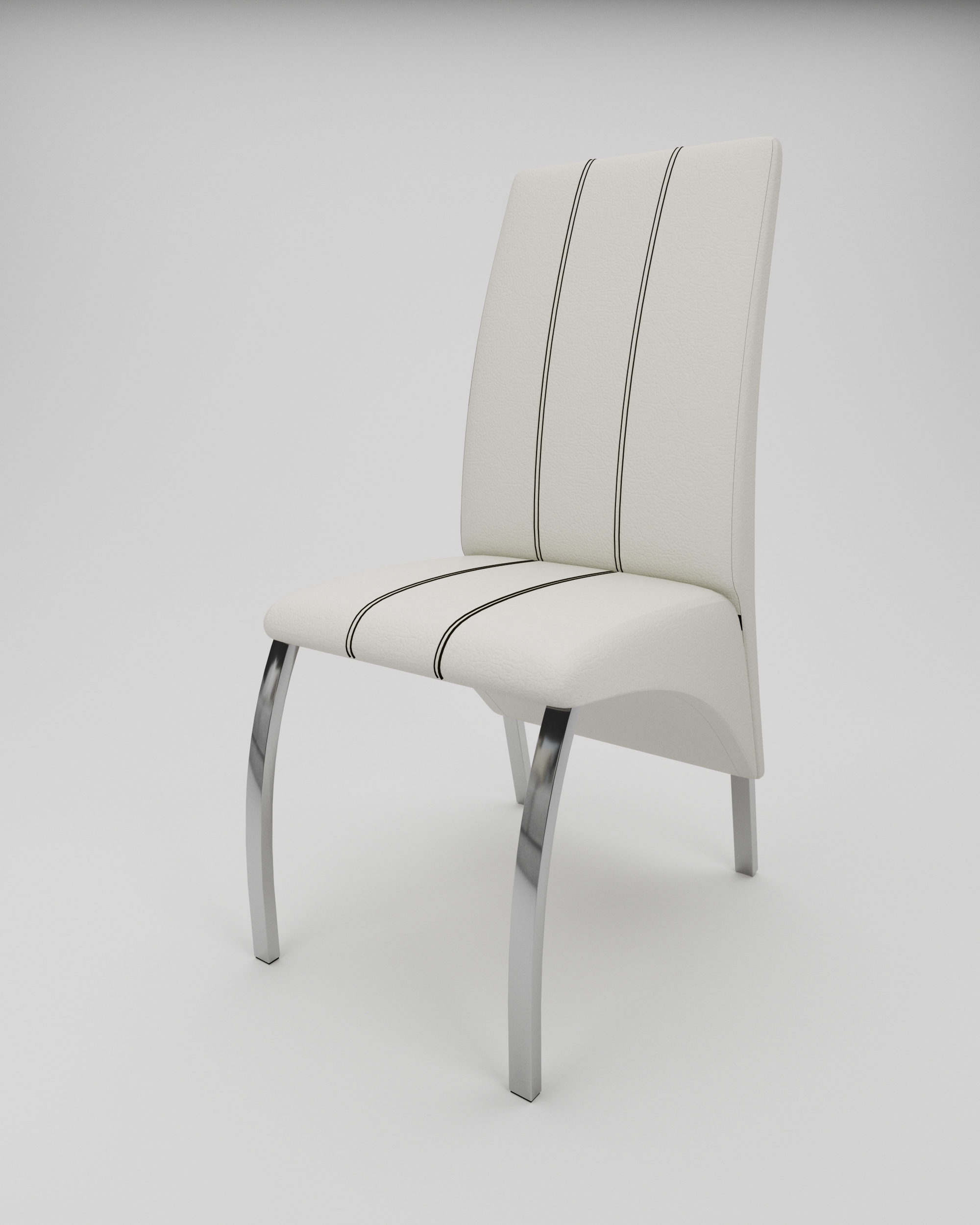 SILLA GABBIANO ECO CUERO TIZA