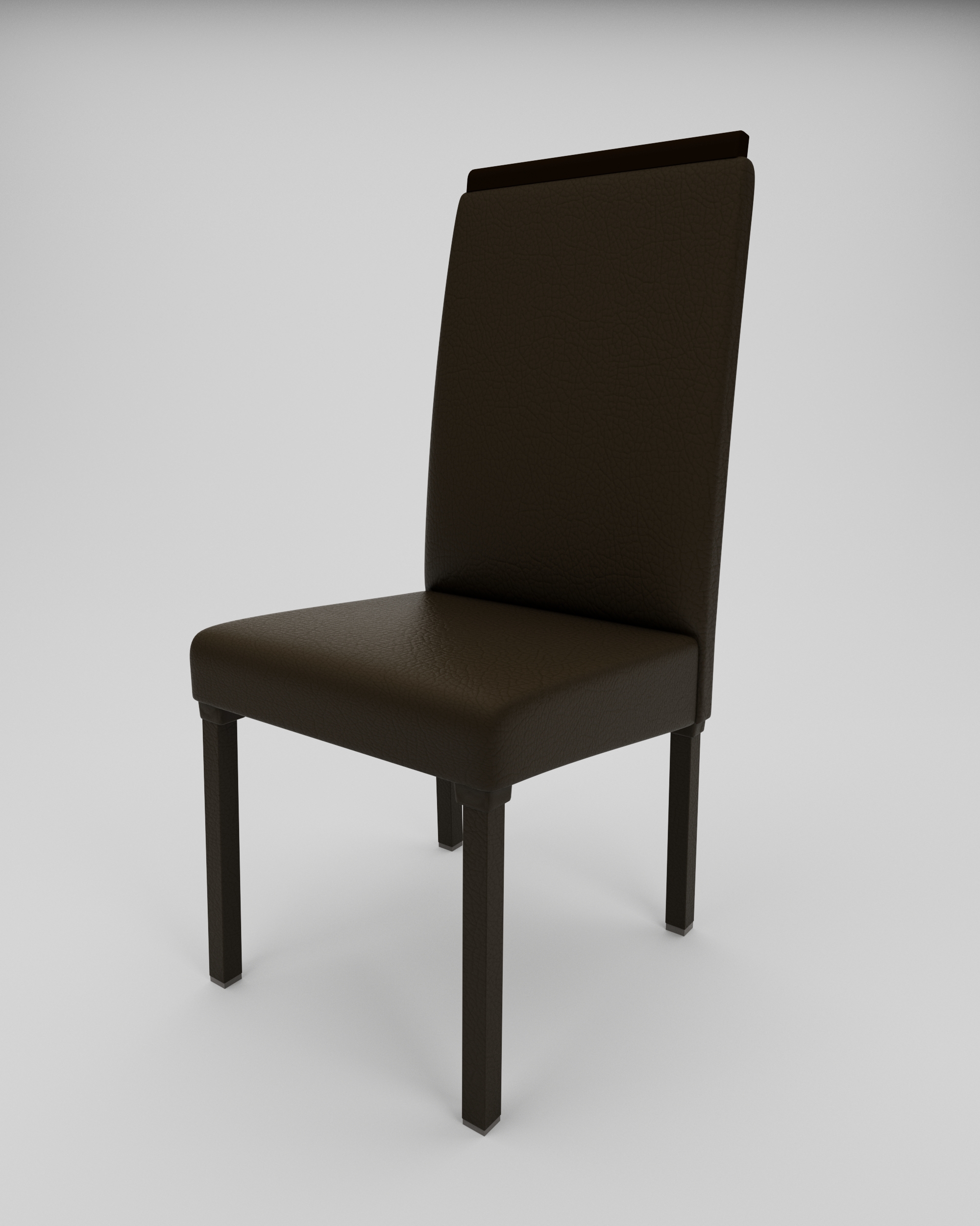SILLA VARENNA ECO CUERO CHOCOLATE