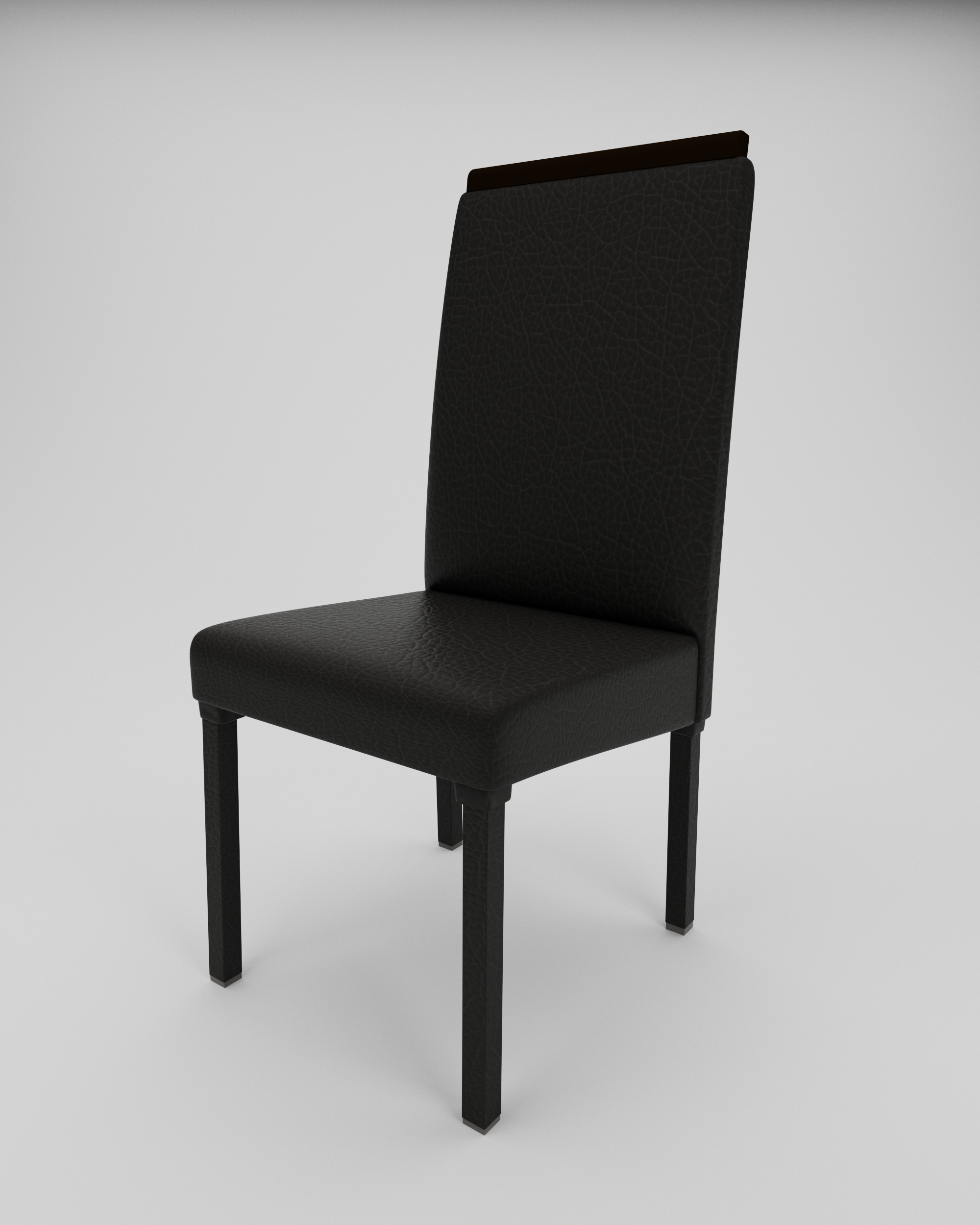 SILLA VARENNA ECO CUERO NEGRO