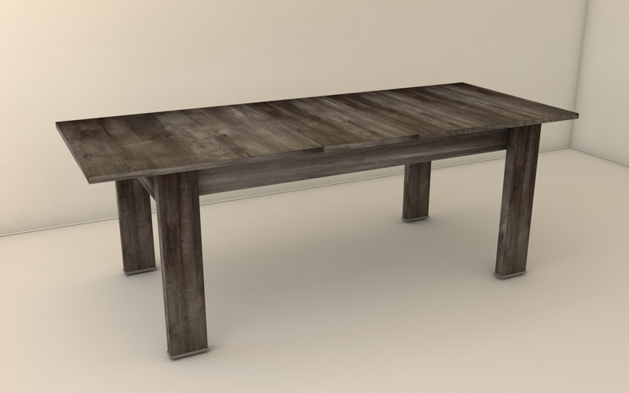 mesa capri extensible patas madera abierta terrarum
