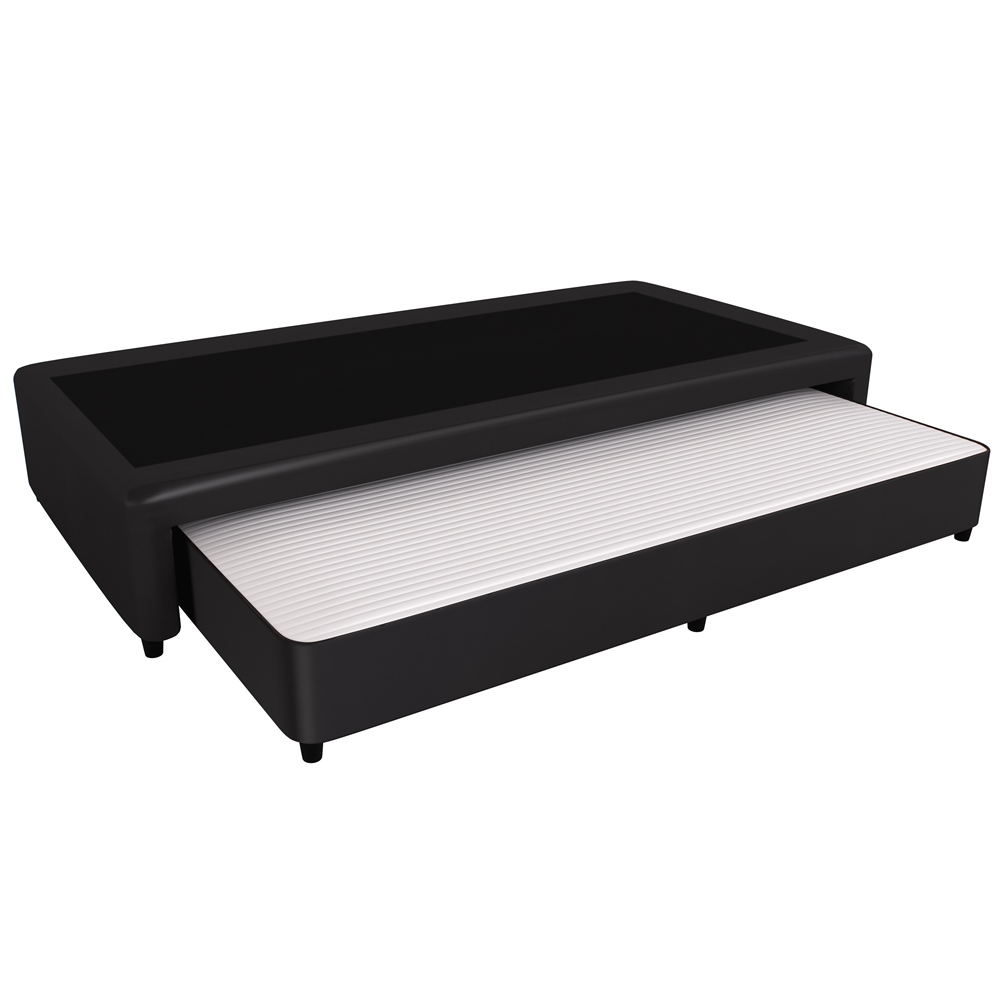 Sommier Marinero Urania Eco Cuero Negro 1.00x2.00 Int. Resorte Mussa 1 UN-BicamaSommier Marinero Urania Eco Cuero Negro 1.00x2.00 Int. Resorte Mussa 1 UN-Bicama4